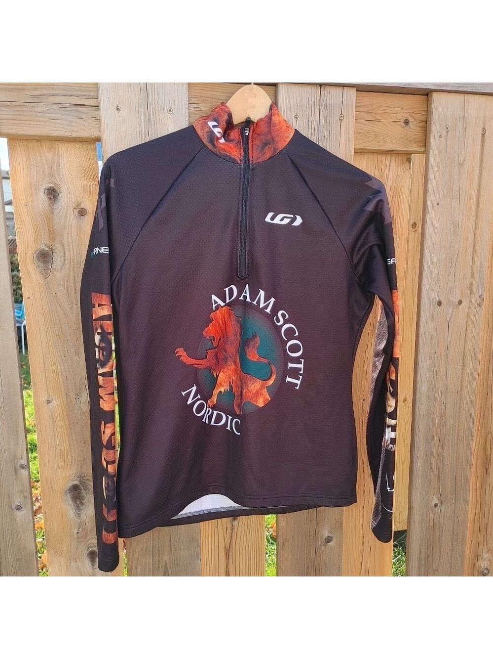 Louis Garneau adam scott Long Sleeve Cycling Jersey Half Zip Men's Medium